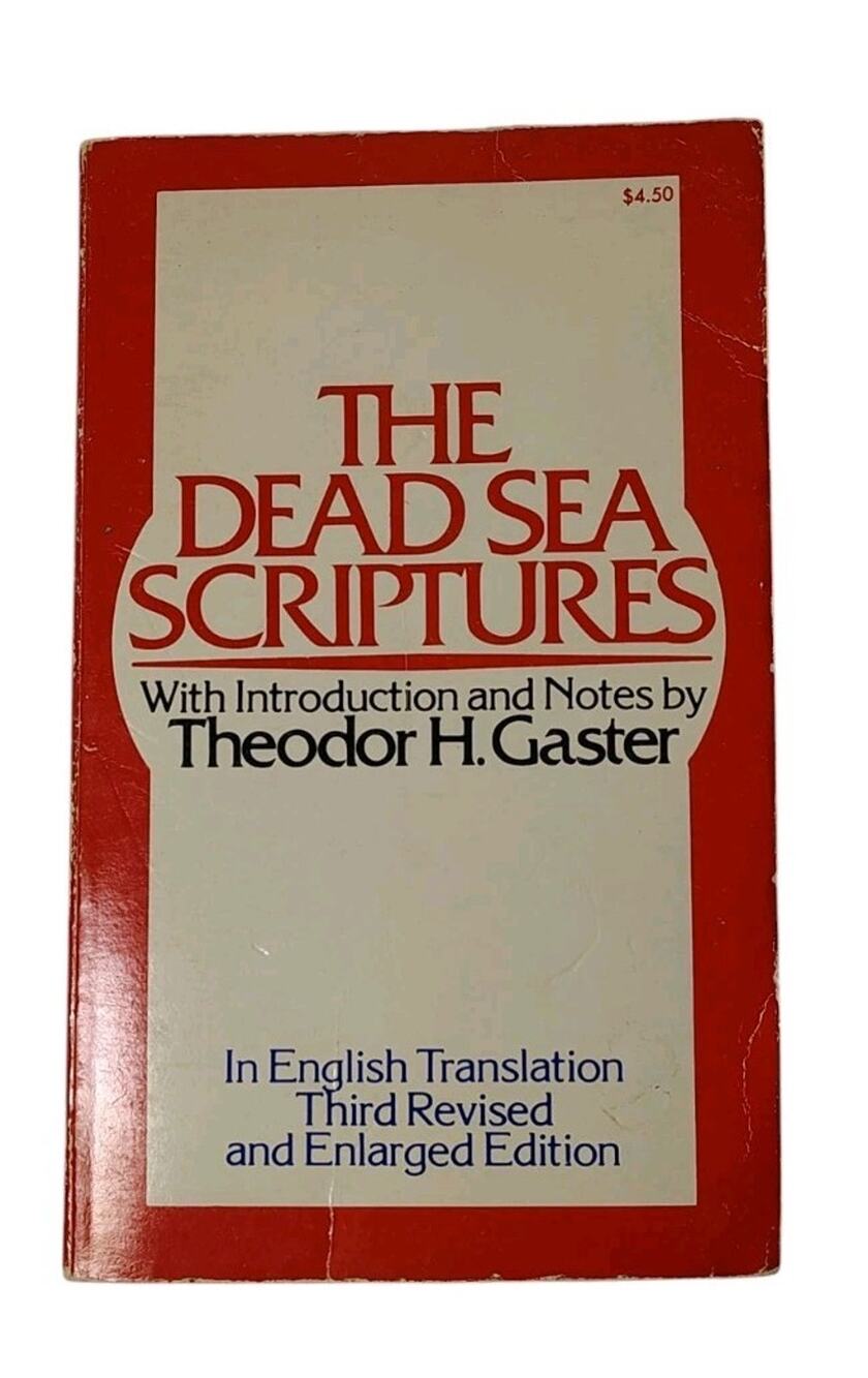 The Dead Sea Scriptures Book Theodor Gaster English Hebrew Writings Hymns Cave
